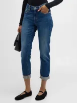 Frame Le Garcon Cropped Boyfriend Jeans In Othello