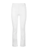 Frame Le High Straight Jean In White