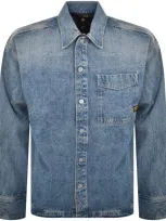 G-star G Star Raw Boxy Overshirt Blue