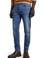 G-star Raw D-staq 3d Slim Fit Jeans In Medium Indigo Aged