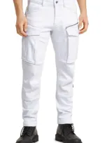 G-star Rovic Zip 3d Tapered Fit Cargo Pants In Paper White Gd