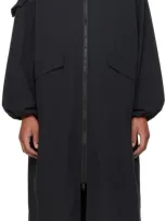 Ganni Black Oversized Shell Coat & Vest Set