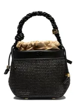 Ganni Bou Bucket Bag In Black