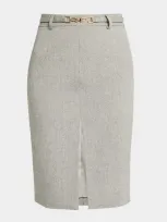 Generation Love Alayna Suiting Skirt With Belt In Grey