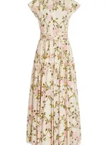 Giambattista Valli Printed Cotton Poplin Maxi Dress In Multi