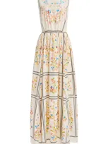 Giambattista Valli Printed Cotton Poplin Maxi Dress In Multi