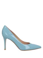 Gianvito Rossi Pumps  Woman Color Gnawed Blue In Hellblau