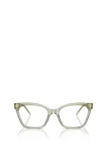 Giorgio Armani Eyeglasses In Transparent Green