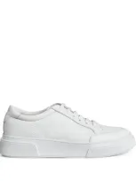 Giorgio Armani Leather Low-top Sneakers In White