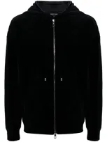 Giorgio Armani Velvet Jacket In 黑色