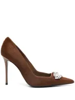 Giuseppe Zanotti 105mm Raquel Pumps In Brown