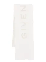 Givenchy Logo Intarsia-knit Scarf In Multicolour