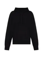 Givenchy Logo Detailed Drawstring Hoodie In Black