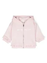 Givenchy Babies' Logo-print Hoodie In Pink