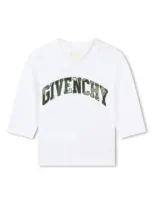 Givenchy Babies' Logo-print Long-sleeve T-shirt In White