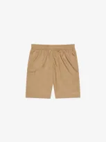 Givenchy Men's Plage Long Swim Shorts 4g In Beige