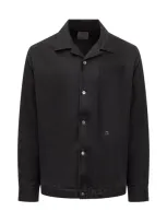 Givenchy Overshirt In Wool With 4g Detail In Black