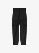 Givenchy Pantalon Cargo En Coton In Black