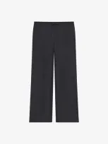 Givenchy Pantalon En Soie Et Lin In Black