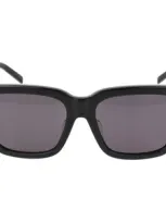 Givenchy Black Gv Day Sunglasses In Shiny Black / Smoke