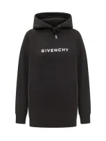 Givenchy Flocked Logo Hoodie Sweatshirt In Multicolor