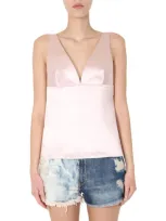 Givenchy V-neck Top In Pink