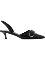 Givenchy Voyou 45mm Slingback Sandals 39 In  Black