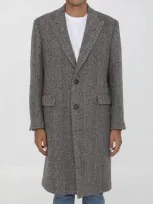 Golden Goose Golden Virgin Wool Single Breasted Coat In Anthracite