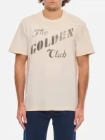 Golden Goose Cotton T-shirt Team Print In White