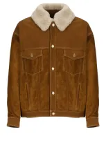 Golden Goose Brown Cowhide Jacket Man