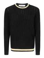 Golden Goose Journey Ms Regular Knit Crew Neck In Blue