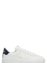 Golden Goose Men's White Leather Sneakers With Iconic Star Patch And Contrasting Heel Insert