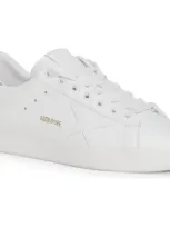 Golden Goose Purestar Low Top Sneaker In White/silver