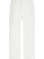 Golden Goose Stonewashed Treated Jeans In White