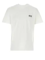 Golden Goose Logo Print T-shirt In White