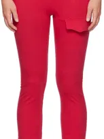 Greg Ross Ssense Exclusive Red Flap Pocket Leggings