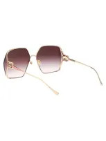 Gucci Eyewear Sunglasses In Gold