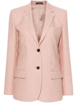 Gucci Gg-jacquard Wool Blazer In Beige