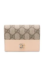 Gucci Gg Marmont Wallet In Neutrals