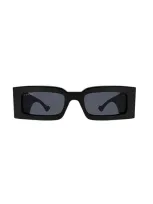 Gucci Gg1425s Sunglasses In 001 Black Black Grey