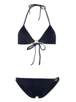 Gucci Gg Triangle Bikini Set In Blue