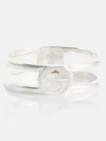 Gucci Interlocking G Sterling Silver Ring