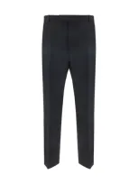 Gucci Straight Twill Pants In Black