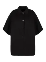 Gucci Pea Coat In Black