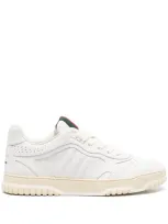 Gucci Re-web Leather Sneakers In White