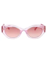 Gucci Round Sunglasses Gg1553 S 003 In Pink