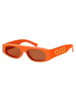 Gucci Squared Sunglasses Gg1771 S 007 In Orange