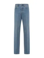 Gucci Straight-leg Denim Pants In Blue