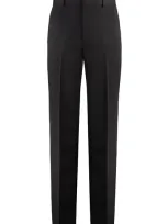 Gucci Wool Tailored Trousers In Black