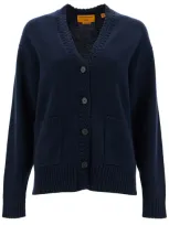 Guest In Residence Cardigan Oversize In Cashmere In Navy